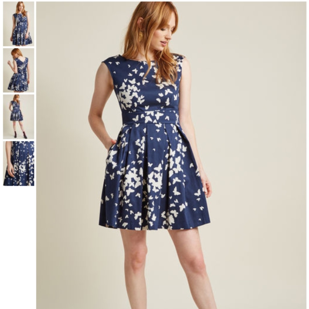 Modcloth Closet Fluttering Romance A-line dress UK